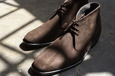 New Edition Handmade Brown Chukka In Genuine Suede Lace Up Boot
