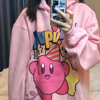 Kirby Star Pastel Pink Hoodie Sweater - Thumbnail 2