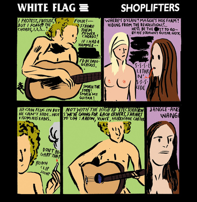 RGF-021 WHITE FLAG/SHOPLIFTERS SLPIT 7"