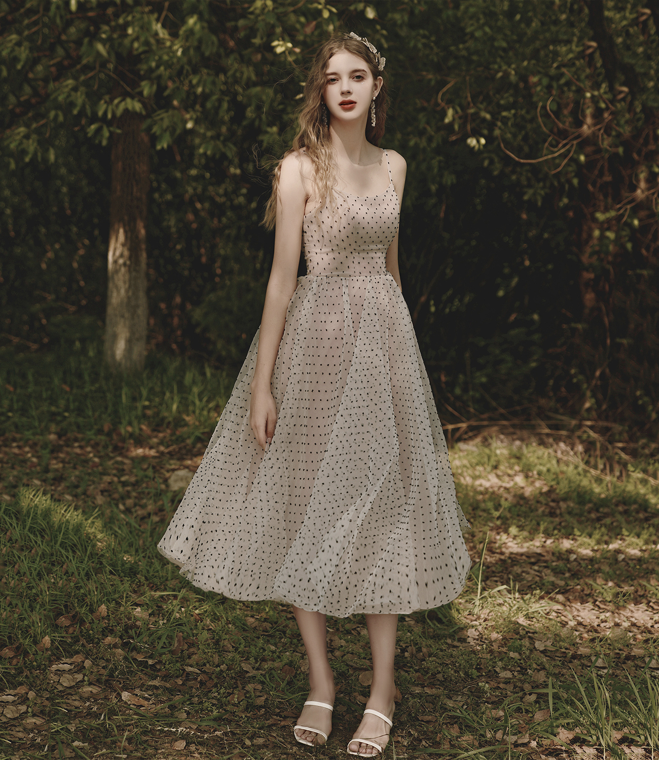 Champagne tulle short prom dress homecoming dress