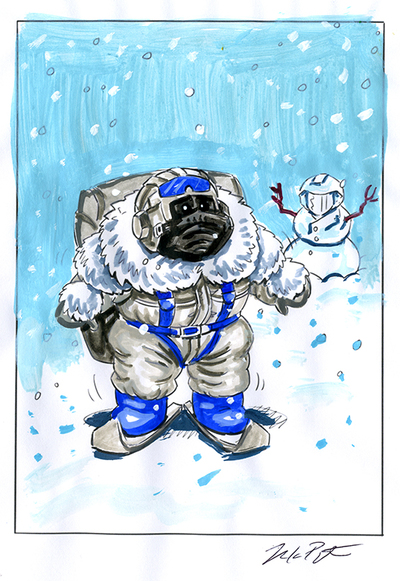 Snow DANE / Layered LARRY Color Rough - G.I. Jokes Series 3 2022