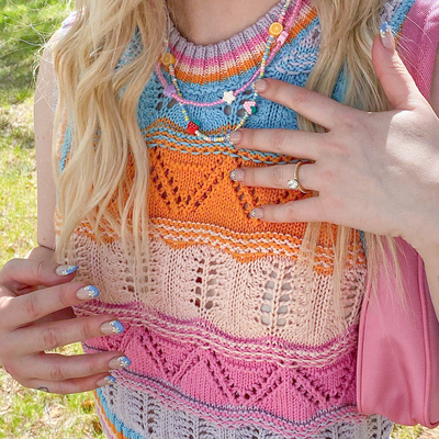 CROCHET COLORFUL TOP