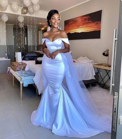 Off Shoulder Wedding Dresses Bridal Gown WDL5