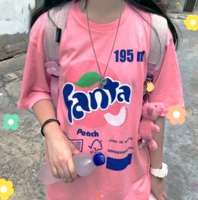 Fanta Peach Pink Tee