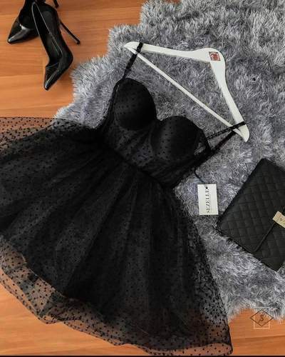 SP2108,Black spaghetti straps homecoming dresses sweetheart a-line graduation dress