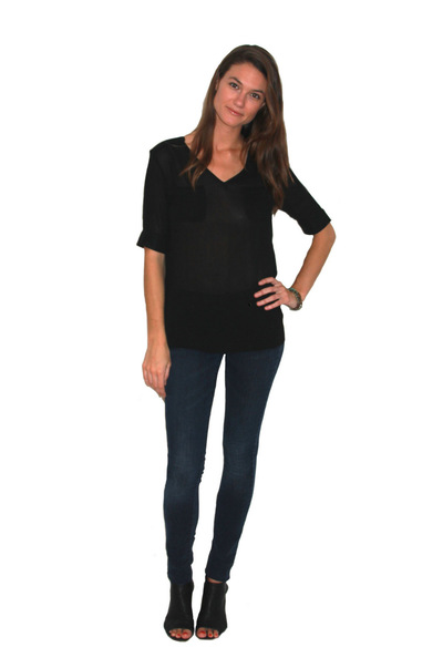 Valentine Gauthier Noir Mineral Top