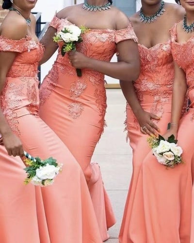Bridesmaid Dresses Mermaid Off Shoulder with Lace