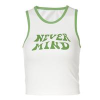 NEVER MIND COLOR BLOCK SLEEVELESS VEST TOP - Thumbnail 4