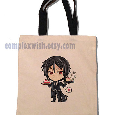 Black butler - sebastian cotton tote - Thumbnail 5