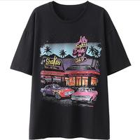 Vintage Motel Shakes Print T-shirt - Thumbnail 1
