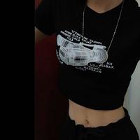 3D Camera Print Black Tee - Thumbnail 2