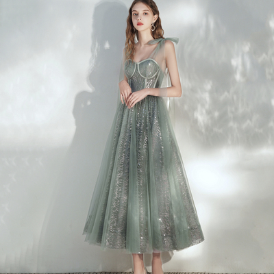 Cute tulle sequins short prom dress homecoming dress - Thumbnail 3