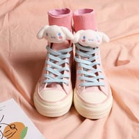 Cinnamoroll Pastel Pink High Top Canvas Sneakers + Socks - Thumbnail 3