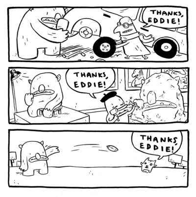 Help, eddie, help original art