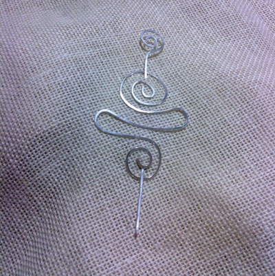 Sweater/Scarf Pin, SwoopSwirl