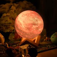 16 Colors LED 3D Print Galaxy Planet Lamp Night Light - Thumbnail 4