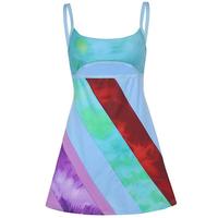 Colorful Patchwork Sling Dress - Thumbnail 3