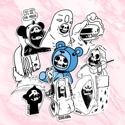 Death sticker pack (9pc)