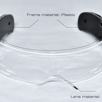 SO&EI LED Luminous Sunglasses Vintage Punk Goggles Men Women Fashion Party Christmas Colorful Light Up Glasses Shades UV400 - Thumbnail 5