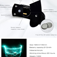 SO&EI LED Luminous Sunglasses Vintage Punk Goggles Men Women Fashion Party Christmas Colorful Light Up Glasses Shades UV400 - Thumbnail 6