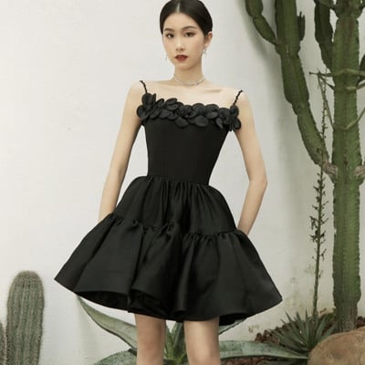 Cute a-line short prom dress homecoming dress - Thumbnail 1