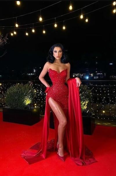 Sexy Prom Dresses Sequin Formal Women Party Dress