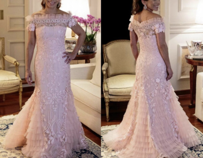Mother of the Bride Dresses Pink with Lace