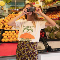 MAMASITA COCONUT PALM PRINT TEE - Thumbnail 4