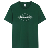 Peaceout Print Green Tee - Thumbnail 2