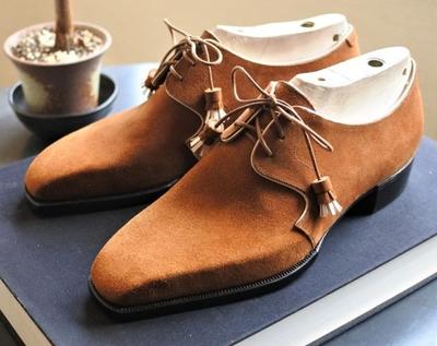 Cheap Price Latest Style Brown Handmade Chukka Lace Up Suede Party Wear Shoes