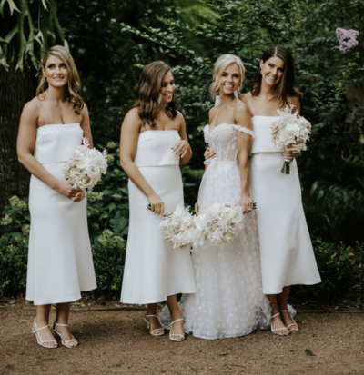 Ankle Length Bridesmaid Dresses for Wedding BD09