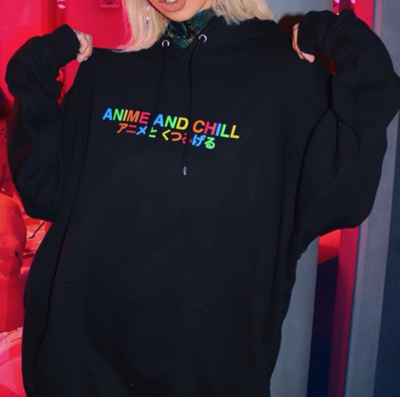 ANIME AND CHILL HOODIE
