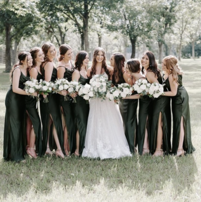 Bridesmaid Dresses Slit Side Floor Length BDG3