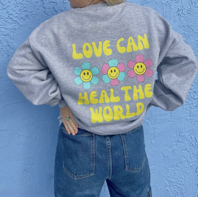 SMILEY SUN FLOWER SWEATSHIRT