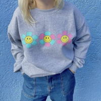 SMILEY SUN FLOWER SWEATSHIRT - Thumbnail 2