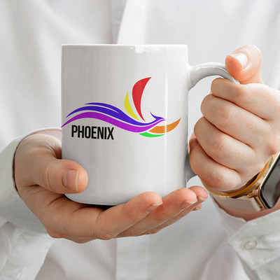 Rainbow Phoenix Coffee Mug