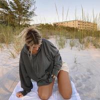 It's a Good Life Print Hoodie Sweatshirt - Thumbnail 1