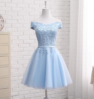 Cute Blue Homecoming Dress for Party