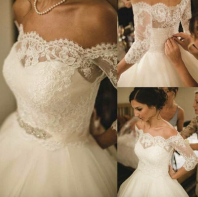 Wedding Dresses Bridal Gown Off Shoulder with Lace