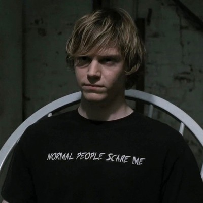 Free Shipping-NORMAL PEOPLE SCARE ME TEE