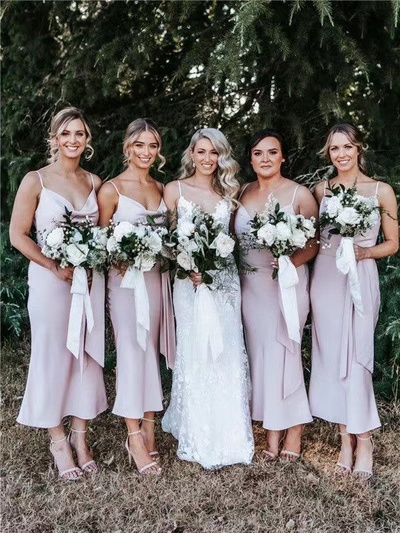 Ankle Length Bridesmaid Dresses under 100 BD79