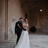 Fairy A Line Off the Shoulder Tulle Wedding Dresses - Thumbnail 3