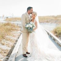 Elegant Mermaid Sweetheart Lace Wedding Dresses with Train - Thumbnail 1