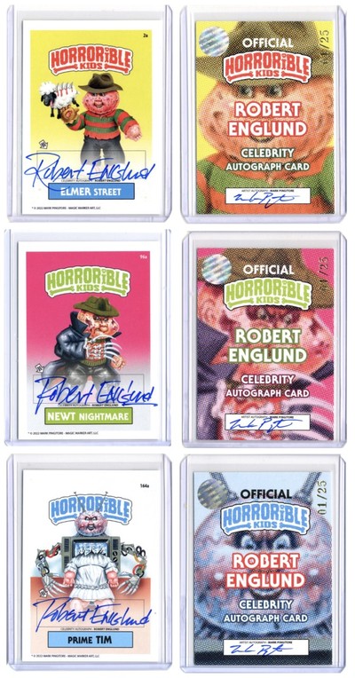 Horrorible Kids ROBERT ENGLUND - CELEBRITY AUTO Cards