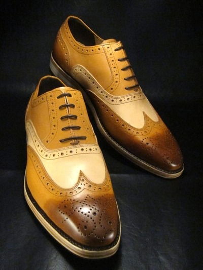 Best Cheap Price Hand Stitch Multi Colour Leather Wingtip Shoes, Genuine Leather Oxfords Lace Up Shoes