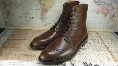 Elegant Men's Brown Ankle High Genuine Leather Rangers Lace Up Formal Boot