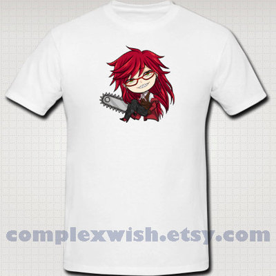 Black butler tshirt - grell - Thumbnail 2