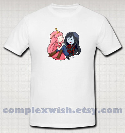 adventure time Tshirt - Bubblegum and Marceline