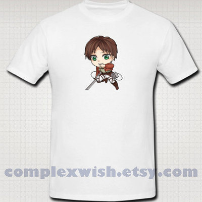 Attack on titan tshirt - eren jaeger - Thumbnail 1