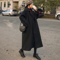 Korean Style Long Coat - Thumbnail 7